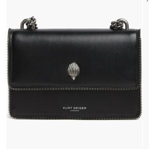 Kurt Geiger London Shoreditch Small Leather & Genuine Calf Hair Shoulder Bag